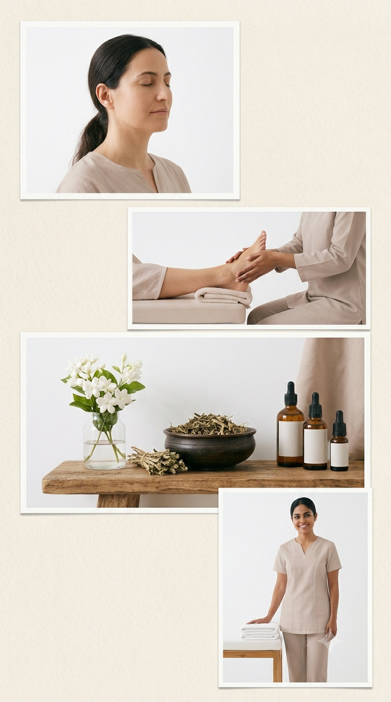 Ayurvedic massage and wellness treatment