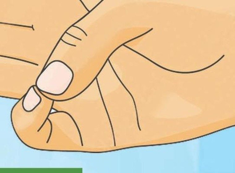 Varuna Mudra hand gesture with little finger and thumb touching